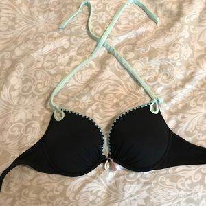 Black & mint Victoria secret Push up swim top